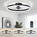 IRALAN Modern Ceiling Fan LED Light Easy To Install Ultra-thin Acrylic Shell Infinitely Dimming Lighting Household Decoration